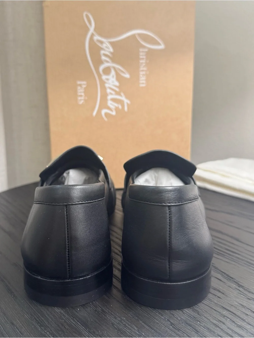 Christian Louboutin Mocallista Uomo Loafers Leather Black 41